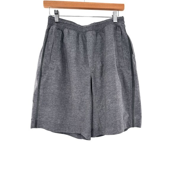Lululemon Mens Medium Gray Athletic Shorts With Zipper Pockets - Picture 1 of 9